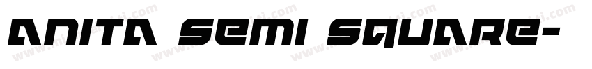 anita semi square字体转换
